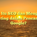 Apa Itu SEO dan Mengapa Penting dalam Pencarian Google?