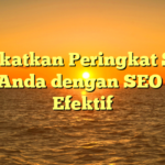 Tingkatkan Peringkat Situs Web Anda dengan SEO yang Efektif